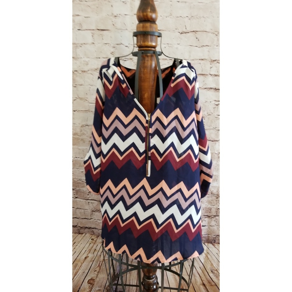 🌴5 for $25🌴Wishful Park Chevron top